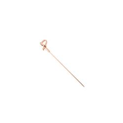 Brochetas de cóctel con rizo de acero inoxidable cobreado cm 11