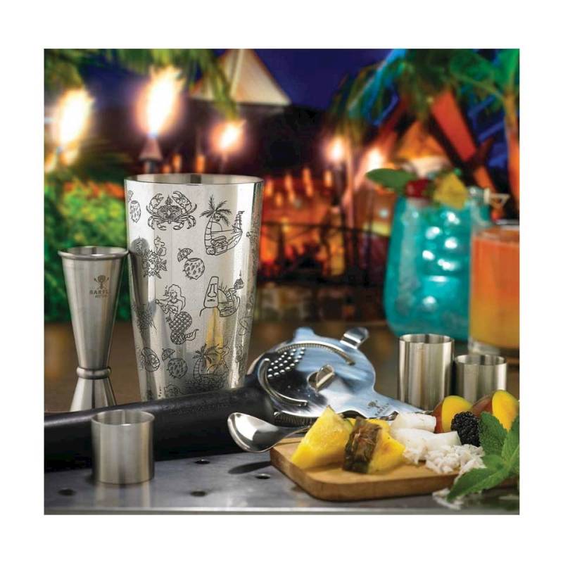 Boston tin shaker Tiki acero inoxidable cl 82