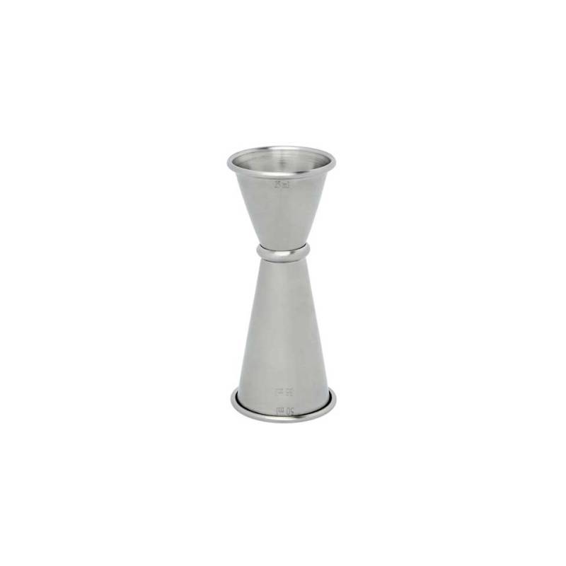 Jigger gradué en acier inoxydable ml 25-50