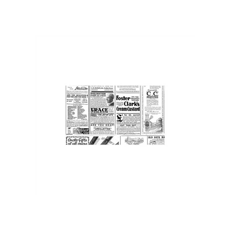 Hojas de papel decorativo Times 20x12 cm
