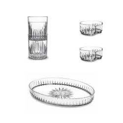 Juego Waf Milano con bandeja, tazas y vasos