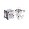 Set apéritif 3 pièces en acier inoxydable