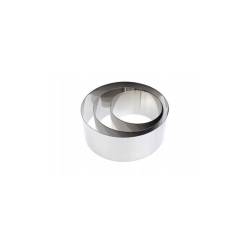 Set de 3 coupe-pâtes ronds en acier inoxydable