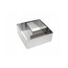Set de 3 coupe-pâtes carrés en acier inoxydable