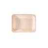 Plateau rectangulaire en bois compostable 19.5x14.5 cm