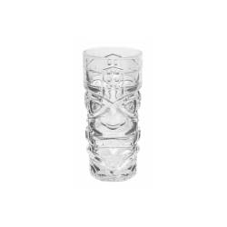 Taza Tiki maorí de vidrio transparente cl 40