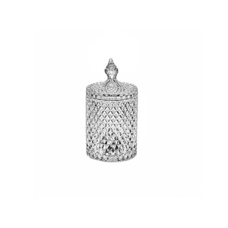 Caja de cristal Bohemia con tapa 26x10,5 cm