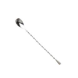 Cuillère de bar coudée avec goutte en acier inoxydable 30 cm