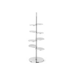 Soporte de acero inoxidable para pasteles Bollicine 8 plazas