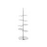 Soporte de acero inoxidable para pasteles Bollicine 8 plazas