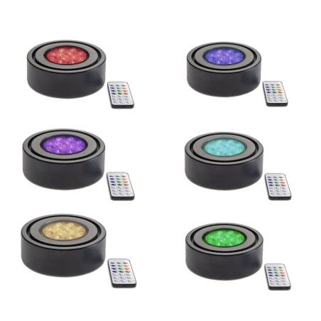 Base led pour le dôme du fumoir 100% Chef en bois laqué noir