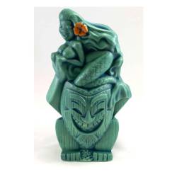 Tiki mug Looky Leia Mermaid céramique aquamarine cl 54