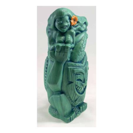 Tiki mug Looky Leia Mermaid céramique aquamarine cl 54