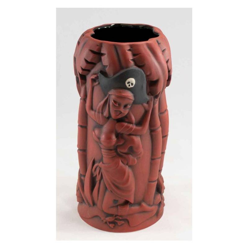 Mug Marooned Mutineer Tiki en céramique bordeaux cl 55