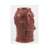 Taza Tiki Estrella Fuego cerámica burdeos cl 88