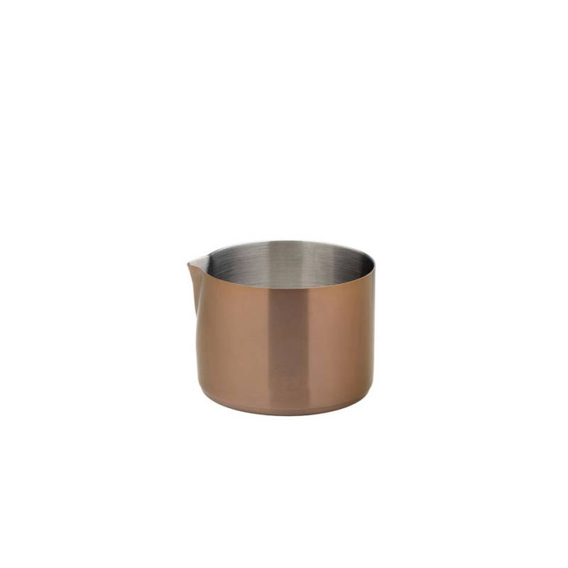 Saucière en cuivre brossé et inox vieilli cl 26