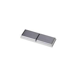 Soporte para cubiertos con recorte para cuchillos de acero inoxidable 9x3 cm