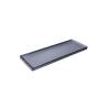 Bandeja rectangular de melamina bicolor gris y negra 33x15 cm