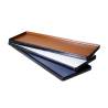 Bandeja rectangular de melamina bicolor blanco y negro 33x15 cm