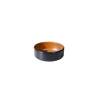 Tasse ronde empilable en mélamine bicolore marron et noire 7,5x2,8 cm