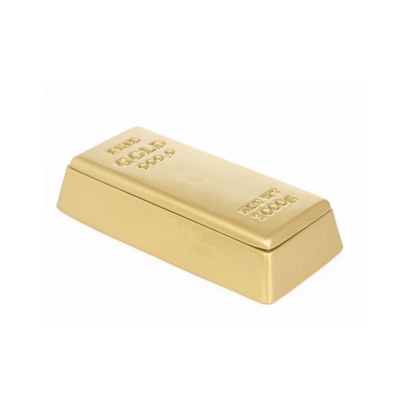 Lingot d'or 100% Lingot du chef assiette en résine 21.5x10x5 cm
