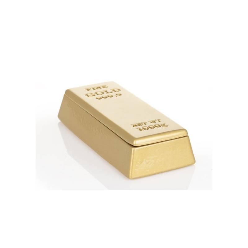 Lingot d'or 100% Lingot du chef assiette en résine 21.5x10x5 cm