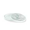 Assiette Huîtres 100% Chef 6 empreintes en verre cm 26x4