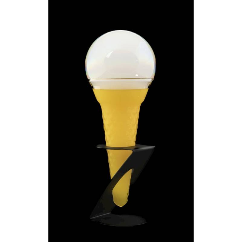 Verre Ice Cream 100% Chef avec support noir cl 26