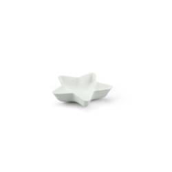 Copa estrella en bagazo blanco 8,5x2 cm