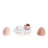 Boîte à oeufs 100% Chef 4 empreintes en porcelaine blanche