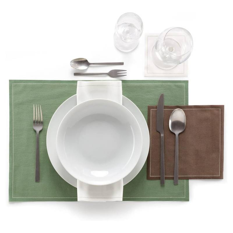 MyDrap rollo de posavasos 100% algodón blanco 10x10 cm