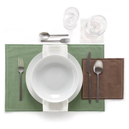MyDrap rollo de posavasos 100% algodón blanco 10x10 cm