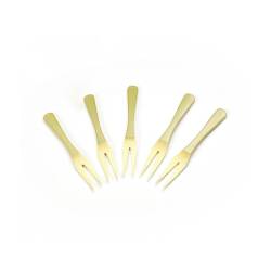 2-zinkige Bambus-Minigabeln 9 cm