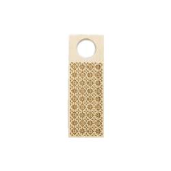 Buche Buchenholz Messer mit Blumenschmuck 23x8 cm