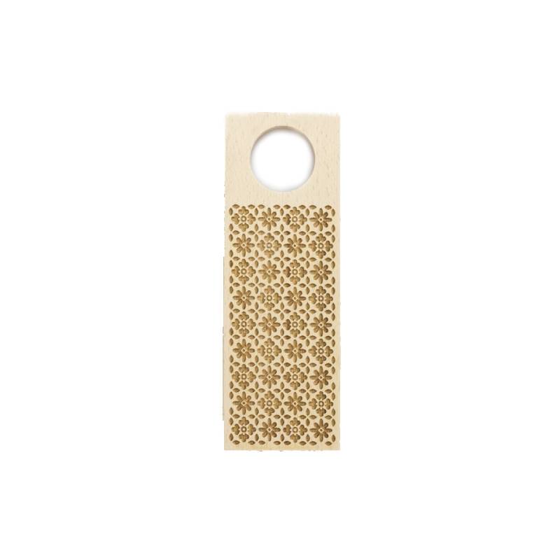 Cuchillos de madera de haya con decoración floral 23x8 cm