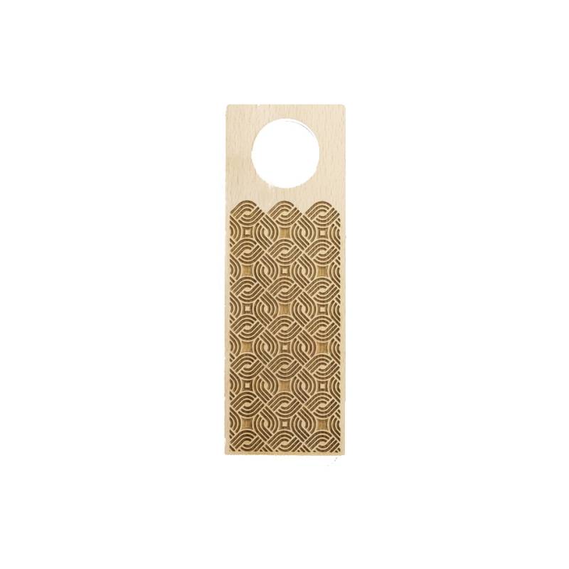Couteaux en bois de hêtre avec décoration entrelacée 23x8 cm