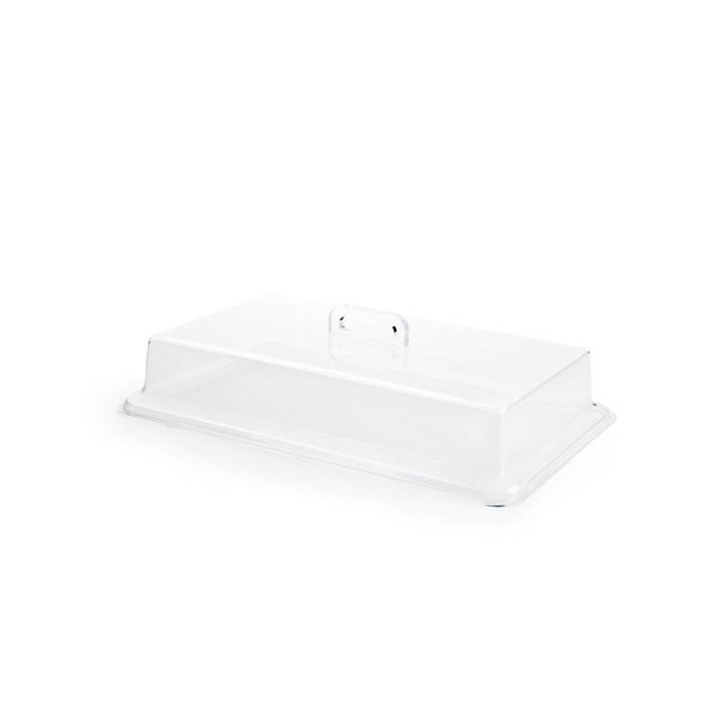 Cúpula rectangular de plexiglás transparente 35,5x55,5 cm