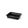 Gastronomie 1/2 plat rectangulaire en porcelaine noire cm 32x26,5x6,5