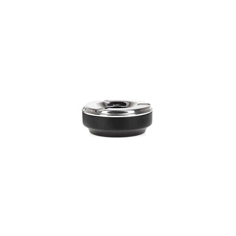 Cendrier coupe-vent en acier noir cm 13.3x5.3