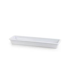 Gastronorm plato rectangular porcelana blanca 2/4 cm 53x16x6,5