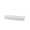 Gastronorm plato rectangular porcelana blanca 2/4 cm 53x16x6,5