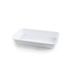 Plato rectangular blanco pmma cm 36x24x5,5