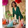Serviette de table Duni DuniSoft Bio bleu menthe cm 40x40