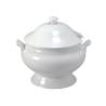 Sopera de porcelana blanca con tapa lt 3