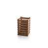 Palillero de fibra de madera y pp marrón natural 8,8x14 cm