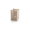 Portabrotes de fibra de madera y pp blanco arena 8,8x14 cm