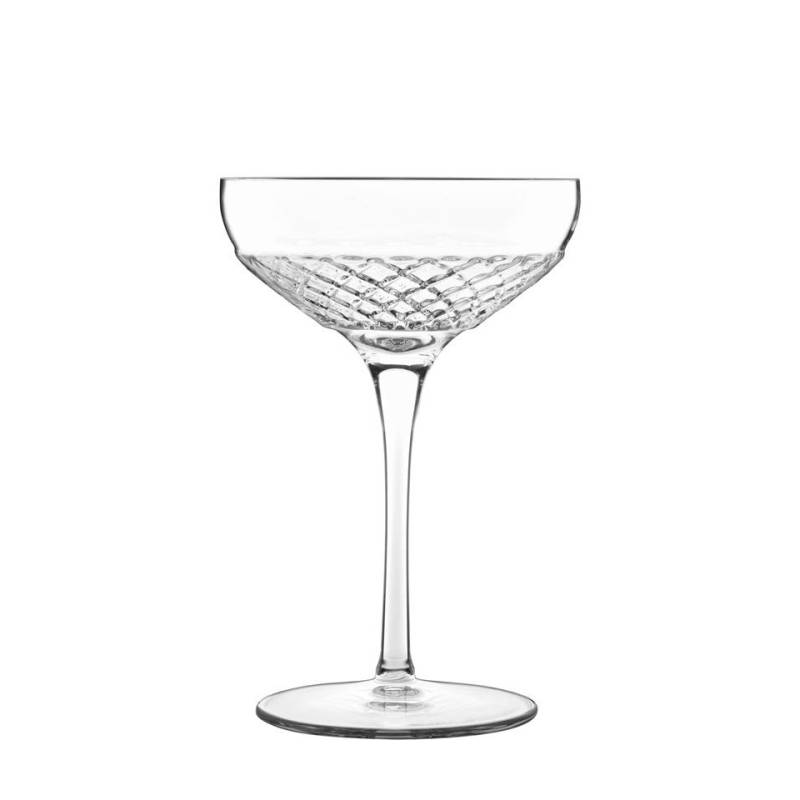 Coupe à champagne Roma 1960 Bormioli Luigi en verre transparent cl 30