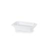 Gastronorm 1/4 plato rectangular porcelana blanca 26,5x16,3x6,5 cm