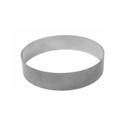 Moule rond en acier inoxydable 24x6 cm