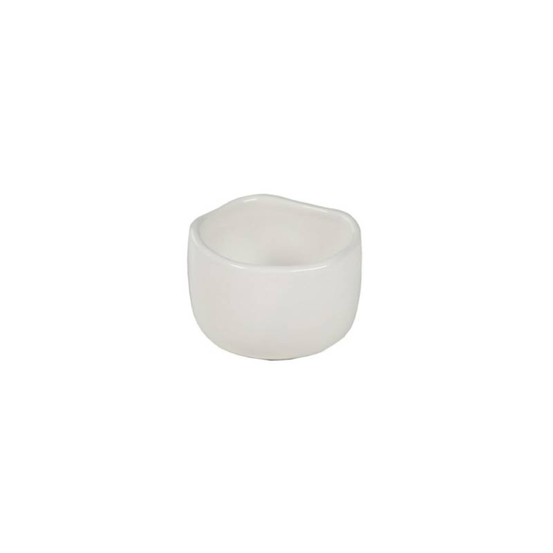 Taza de porcelana blanca Wave 6,5 cm